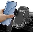 AsomESTA Mobile Holder for Car - Car Phone Holder - Car Mobile Holder, Quick Install, Secure Grip, Compatible with iPhones and Android Smartphones 4-7” Wide