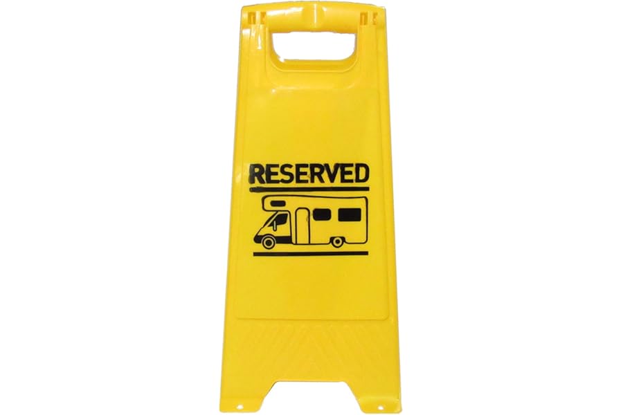 Motorhome Pitch Reserved Sign with Pegging Points (Campervan Stay Fixed)