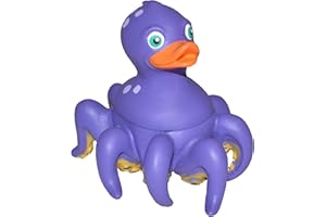 Wild Republic Rubber Duck, Patos de Goma, Pulpo, Regalos Para Bebé, Juguetes Para la Bañera, Regalo Perfecto Para Niños y Adultos, 10 Cm