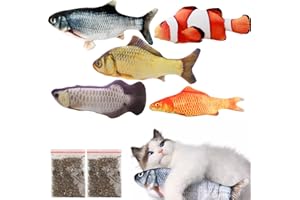 Cozlly 5 piezas de juguete para gatos con hierba gatera, 20 cm de peluche, cojín de hierba gatera, juguete interactivo para mascotas (B)