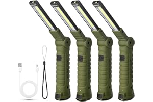 Suranew Torcia LED Lampada da Lavoro Ricaricabile USB lampada magnetica COB Lampade di Ispezione 5 modalità lampada e Gancio per Auto/Campeggio/BBQ/Home e di Emergenza