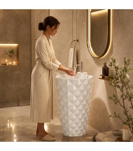 PARRYWARE AZURE Series Wall Mounted Full Pedestal for C888646 Wash