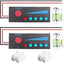 DAOKAI Lot 5 Pièces Module Indicateur Capacité Batterie Lithium 1-8S - Affichage LED Verte