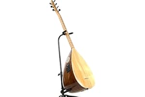 Melody Saz Baglama - Kisa kol - 7 Saiten - Holzfarbe - Mahagoni - Fishman Equalizer & Stimmgerät - Anfänger & Fortgeschrittene