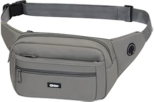 QINLOV Sac Banane Homme Femme Ville De Sécurité pour Voyage Ou Outdoor Sport Waist Pack Fanny Pack pour Vie Quotidienne Ou Randonnée