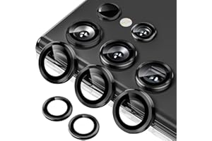 ToVioc Kamera Schutzfolie Kompatibel mit Samsung Galaxy S24 Ultra 5G, [Anti-Kratzfest] [HD] [Keine Blasen] Linseschutzfolie für Samsung Galaxy S24 Ultra 5G - Schwarz