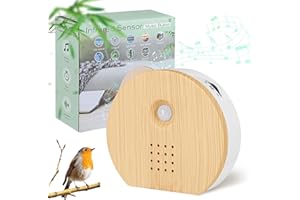 Vogelgezwitscher Bewegungsmelder Box, Acemall Vogelgezwitscher Vogelzwitschern, Naturgeräusche Box mit Timer, 9 Vogelgesang, Bachgeflüster & Waldquelle für Toilette Spa und Entspannung