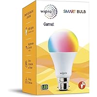 Wipro WiFi Enabled Smart LED Bulb B22 12-Watt (16 Million Colors + Warm White/Neutral White/White) (Compatible with Amazon Alexa and Google Assistant)