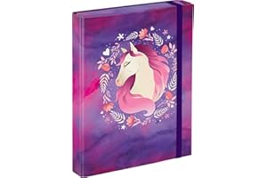 ‎BAAGL Baagl Heftbox für Schulranzen - Heftmappe A5 für Kinder mit Gummiband und Innenklappen - Sammelmappe, Sammelbox mit Gummizug für Jungen (Pferd)