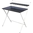 BLUMUNO X-Plus Folding Table/Sturdy Work Table for Home, Study, Office & Work from Home/ 18mm Engineered Wood Top wfh Essential/Foldable Multipurpose Table/Home Office Desk – (Walnut Finish Black)