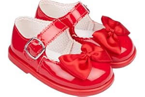 EARLY DAYS Baypods, Toddler Shoes with Hard Sole, Baby Girls First Walking Shoes with Anti-Slip Sole, First Walkers, Made in England