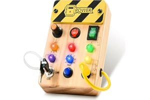 HappyGoLucky Montessori Spielzeug ab 1 2 3 Jahr, Activity Busy Board Kinderspielzeug ab 1 2 Jahr Spiele ab 1-3 Jahre Motorikspielzeug ab 1 Jahr Baby Spielzeug Kindertag Geschenk Junge 1-3 Jahre