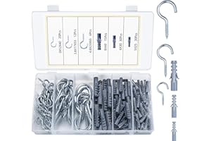 SYBDXJ Ganci a Vite, Ganci per Soffitto, Ganci Avvitabili, Gancio a Vite in Metallo, Viti a Gancio, Gancio Soffitto per Appendere Tazze Piante Decorazioni Artistiche Giardino Cucina