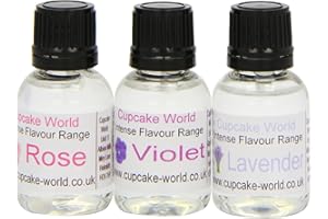 Cupcake World Intense Food Flavourings Flower Pack 28.5 ml (Pack of 1, Total 3 Flavours)