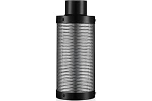 Senua Professioneller Luftfilter mit Aktivkohle, 10,2 cm, 12,7 cm, 15,2 cm, für Hydrokulturpflanzen, Wachstumszelt und Inline-Rohrventilator (150 mm x 600 mm)