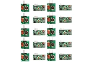 DollaTek 10 szt. 433 MHz RF bezprzewodowy zestaw modułów nadajnika i odbiornika dla Arduino Raspberry Pi