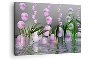 Moderne Impression sur Toile Ordinateur graphique bulle Image Tableau Decoration Murale 70x50cm Deco Cadre Décoration Salon Chambre Cuisine Horizontal Tableaux Decoratifs Muraux Art Wall AA70x50-2329