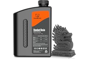 TECBEARS TECBEAR standardowa drukarka 3D UV 405 nm ciemnoszara 2KG, niski skurcz i szybkie utwardzanie standardowa żywica, żywica fotopolimerowa do druku 3D LCD/DLP/SLA