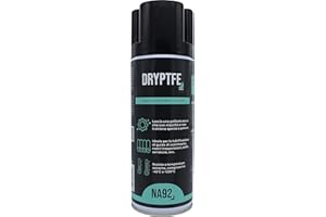 DRYPTFE PRO Lubrificante SECCO al PTFE Formula Speciale Anti-Attrito, Resiste ad Alte Temperature, 400 ML, NA92 PROfessionale (1 pezzo)