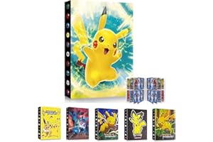 Ciovou Karten Sammelalbum, 30 Seiten Sammelkarten Album, 240 Karten Kapazität,4 Pocket Heft für Pokemon Karten