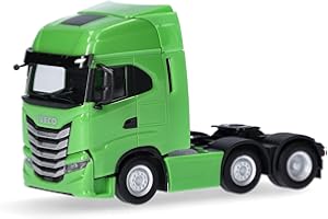 Herpa modello di camion Iveco S-Way Solozugmaschine 3achs, in scala 1:87, pezzo da collezione, modello tedesco, statuetta plastica
