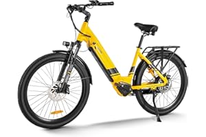 ‎HANEVEAR HANEVEAR E Bike Mountainbike Elektrofahrräder, EBike mit 17Ah/48V Lithium-Akku 120KM+, Heckmotor 250W 65N.m, 26 Zoll E-Bike Trekking/City Pedelec für Damen Herren, EU-Konformes, YOYO