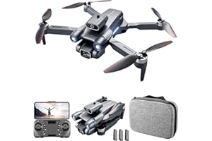 Goolsky LS-S1S Quadcopter with Camera 6K Dual Brushless WIFI 2.4G 6-Axis Gyro Optical Flow Positioning Gesture Photography Obstacle Avoidance Headless Mode Foldable 3 Battery