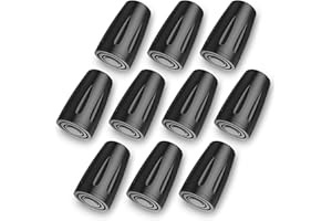 ALL THINGS ACCESSORY Walking Stick Rubber Tips, 10 Pack Walking Stick Rubber Ends, 11mm Replacement Alpenstock Rubber Tips Feet End Caps for Hiking Stick Walking Trekking Poles