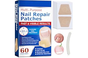 THRIVINGAURA Repair Patches Restores Healthy Nails,60 Pieces of Restores Damaged Nails,Nail Repair Restores Healthy Nails,Repair Damaged and Fragile Nails Gentle and Effective,Repair Healthy Nails in 8 Hours