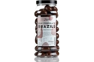 A-Z SWEETSHOP Milk Chocolate Brazils Gift Jar from the Just Treats Collection