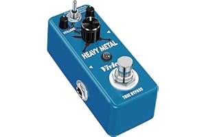 Vivlex LEF-305 Heavy Metal Distortion Guitar Effects Pedal Mini Analog Holy War Stompbox for Electric Guitar Full Metal Shell True Bypass Footswitch