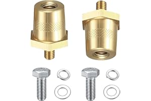 ZUOQIANG Une Paire Adaptateurs de Bornes de Batterie, Cosse Batterie, Cosses de Batterie M8, Connecteur Batterie avec vis en Acier Inoxydable, pour Bornes de Câble de Batterie Positives Négatives