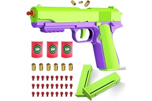 LEONDESIGNS Spielzeug Pistole,Schaumstoff-Blaster,Kinder Pistole,Soft Foam Bullet Blaster Toy,Schaumstoffpistole Toy Gun, für Kindergeschenke, Sicherheitstraining oder zum Spielen