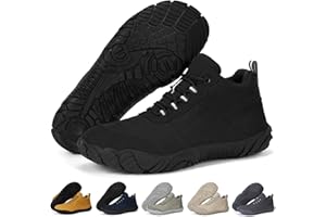 RUYI Barfußschuhe Herren Barfuss Schuhe Damen mit Breite Zehenbox und Zero-Drop Solhe Leicht Weich Fitnessschuhe Atmungsaktiv rutschfest Trekking-Wanderschuhe Walkingschuhe