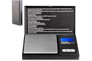 Lamker Taschenwaage 500g / 0,01g Gramm Digitale Briefwaage Mini Grammwaage mit Beleuchteter LCD und 7 Einheiten Feinwaage Digitalwaage Digital Goldwaage Münzwaage Schmuckwaage Küche Waage