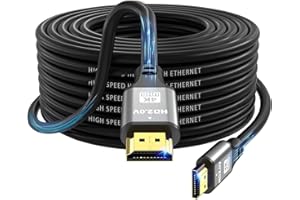 jojobnj Cable HDMI 4K 15M, Alta Velocidad HDMI 2.0 Cord 4K@60Hz 18Gbps, Ultra HD,Ethernet Audio Return,Video 4K,1080p,3D,Arc, HDR Compatible con Xbox,PS5/PS4,HDTV,Laptop ect