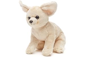 Uni-Toys - Zorro del Desierto Fennek - 18 cm (Altura) - Zorro, Animales Salvajes exóticos - Peluche de Peluche.