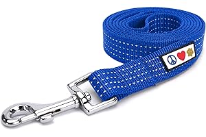 Pawtitas Correa para Perro 1.8 M Correa Reflectante Perro Correa para Cachorros con Mango Cómodo Correa Perro Adiestramiento Correa Perro Pequeña/Extra Pequeña Correa Azul para Perros Correa