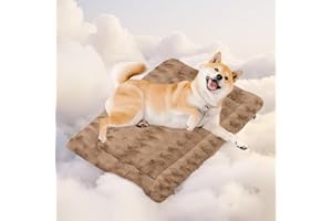 Mora Pets Hundedecke Flauschig Hundematte Waschbar und rutschfest Hundekissen für Kleine Mittelgroße Grosse Hundebett Weiches und Kuschelig Hunde Decke, 74 x 46 cm