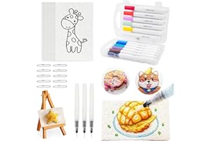 JADYON Magic Puffy Paint, Peinture Enfant, Kit De Peinture De Peinture De Texture En Mousse 3d, Cadeau Fille 7 Ans, Activité Manuelle Enfant, Loisirs CréAtifs Jeux Pour Filles Et GarçOns De 6 8 9 10 12 Ans