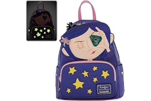 Loungefly - Mini plecak Coraline - Stars Cosplay - 0671803467613, Wielokolorowe/Fale oceaniczne (pływy oceaniczne)