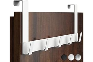 Menz porte de suspension en acier inoxydable blanc - Crochet de qualité supérieure pour porte-manteaux ou serviettes - Résistant et peu encombrant