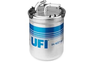 UFI Filters, Filtro Gasoil 24.437.00, Filtro de Combustible Diésel de Recambio, Apto para Coches, Apto para Modelos de Audi, Seat, Skoda y Volkswagen