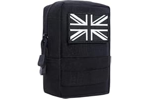 GOERPN Multipurpose Tactical Molle Pouch Utility Belt Pouch Military Army EDC Pouch Waist Bag Mobile Phone Organiser Bag with Detachable Quick Release Strap Pocket for Sports Hiking Camping Trekking Travel