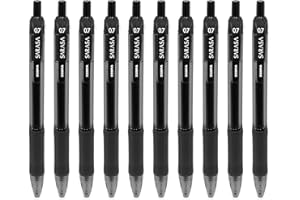 ZEBRA PEN Zebra - Sarasa Retractable Gel Ink Rollerball - Fast Drying - 0.7mm - Black - Pack of 10