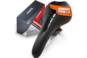 ANFIL® Selle de Vélo Ultra Confortable – Selle Ergonomique pour Homme et Femme – Mousse Mémoire de Forme, Étanche & Respirante – Siège de Vélo Confort pour VTT, Vélo de Ville