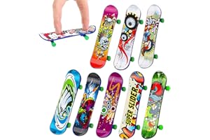 DWFEYOI Finger Skateboard Set,8 Stück Mitgebsel Kindergeburtstag, Spielzeug-Finger-Skateboard-Griffbretter, Geschenke für Kinder, Kindergeburtstag Gastgeschenke