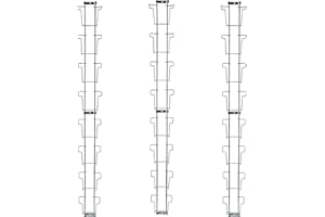 GERSO Expositor de Pared para Postales Formato Retrato 105x150mm 8 Compartimentos