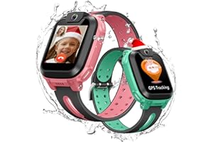 imoo Z1 Kids Smart Watch, 4G Children Phone Watch with Video & Voice Calls, GPS Watch for Kids with Real-Time Location, Class Mode, SOS & IPX8 Waterproof (Pink)