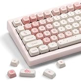 HITIME XVX Keycaps - Pembe Sevimli PBT Keycaps, MOA Keycaps Boya S&uuml;blimasyonu, &Ouml;zel Klavye Keycaps 60 65 75 100% 100,% 75,% 6